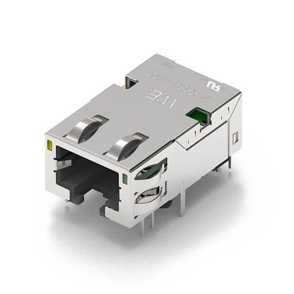 we-rj4510g WE-RJ45 Stecker mit integriertem Übertrager und stromkompensierter Drossel, 10G Base-T